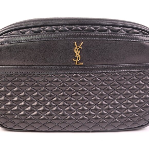 YSL Victorie Quilted Leather Camera Bag - Picture 4 of 14